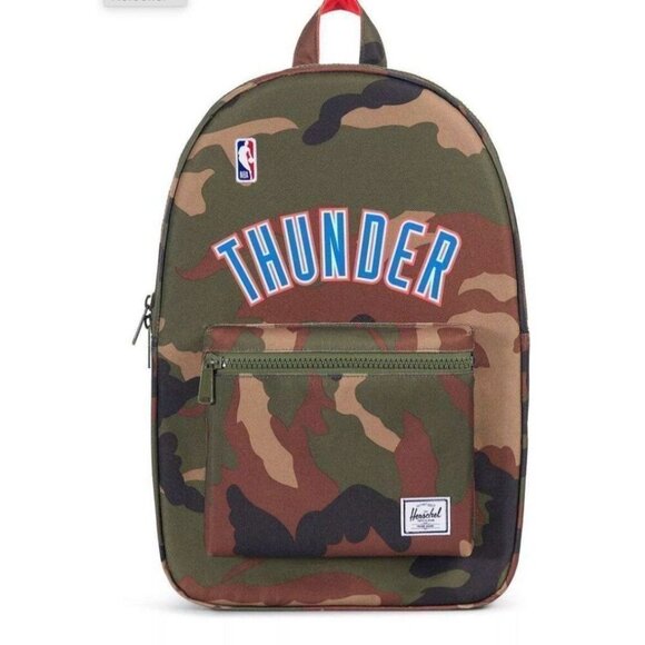 HERSCHEL SETTLEMENT NBA BASKETBALL BACKPACK ORIGINAL OKLAHOMA THUNDER SCHOOL BAG - Picture 1 of 3